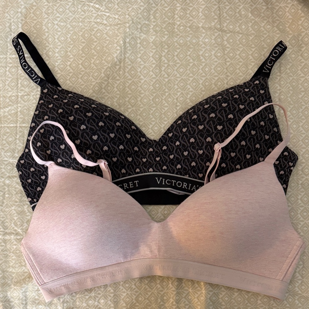 Bundle 2 VS lightly lined wireless t-shirt bras